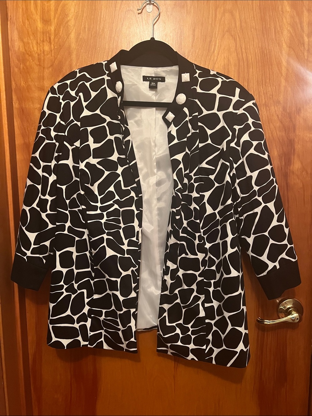 LE Bos animal print jacket